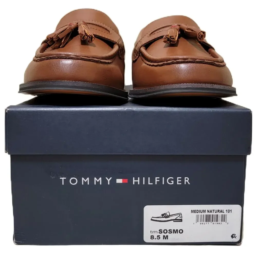 Tommy Hilfiger Men Sosmo Slip On Tassel Penny Loafers Size US 8.5M Med Brown